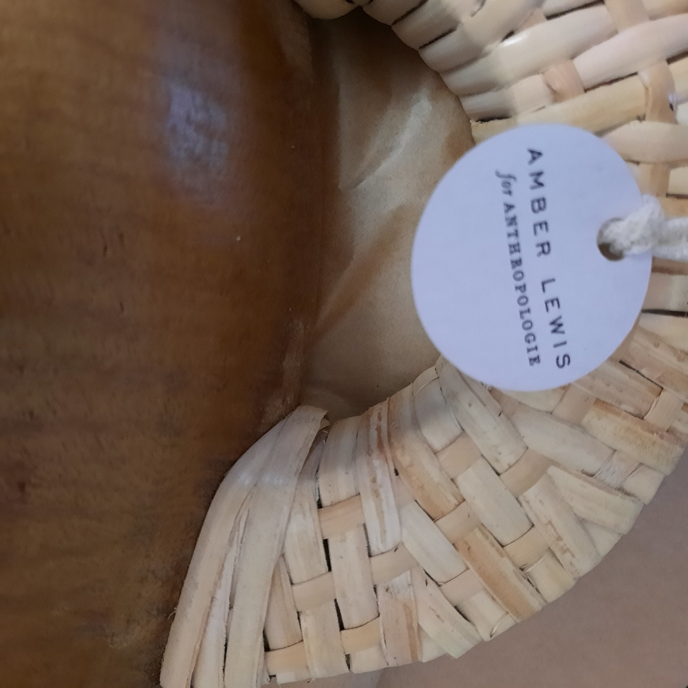 NWT Amber Lewis for Anthropologie Woven Tray New with tag - Picture 7 of 8